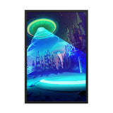 UFO Glow Mike Inscho Framed Artwork