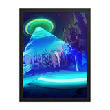 UFO Glow Mike Inscho Framed Artwork